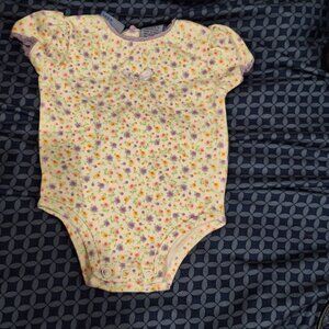 koala kids onesie 0-3 months purple flowers